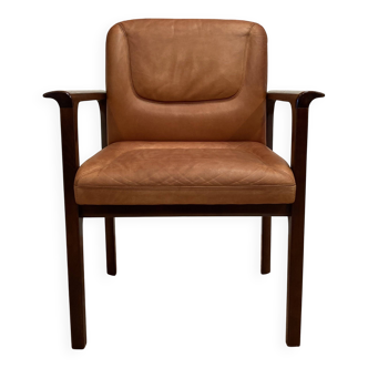Fauteuil cuir "design 1960".