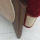 1950s, Danish 3-seater sofa, original red/beige furniture wool.