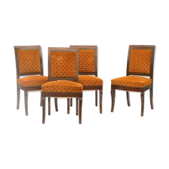 Series of 4 Restoration-style chairs