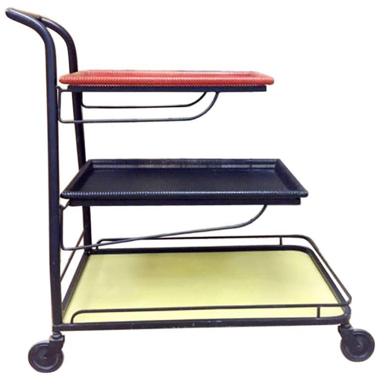 Mathieu Matégot 'Demon' Trolley for Artimeta, 1950