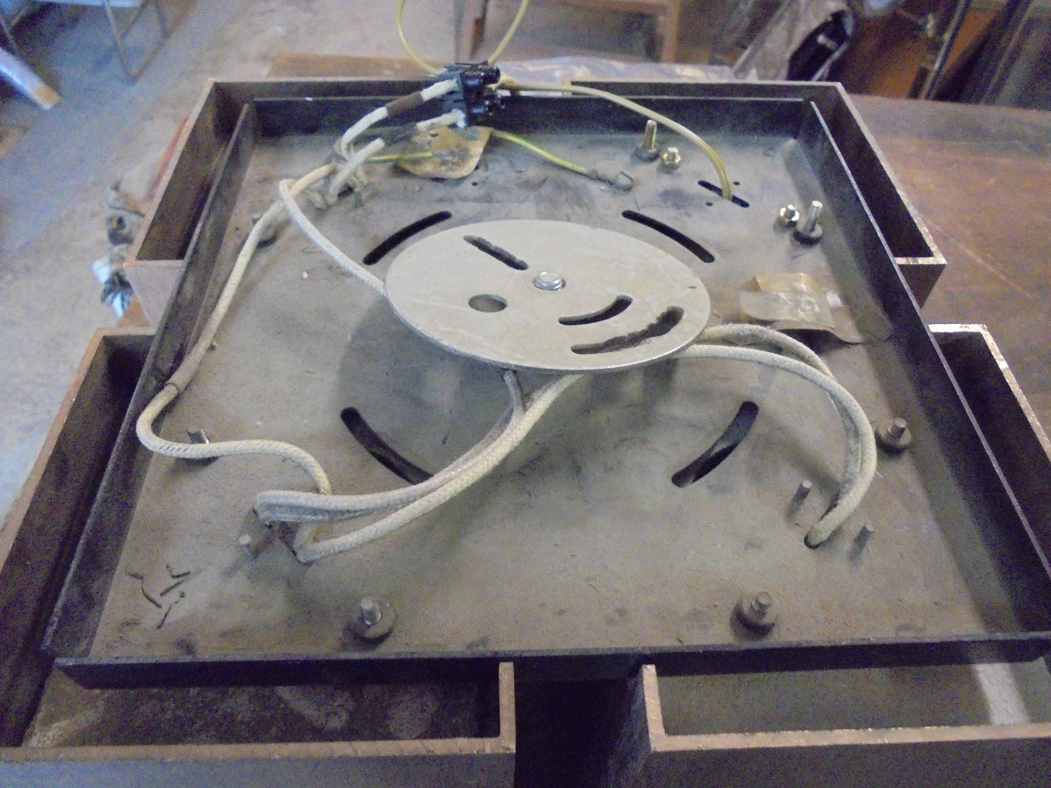 Raak ceiling lamp 4 burners, 70s