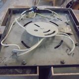 Raak ceiling lamp 4 burners, 70s