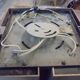 Raak ceiling lamp 4 burners, 70s