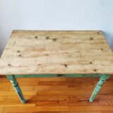 Old patinated farmhouse table