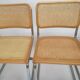 Set of 4 tubular frame and cane dining chairs by Marcel Breuer, 1970s