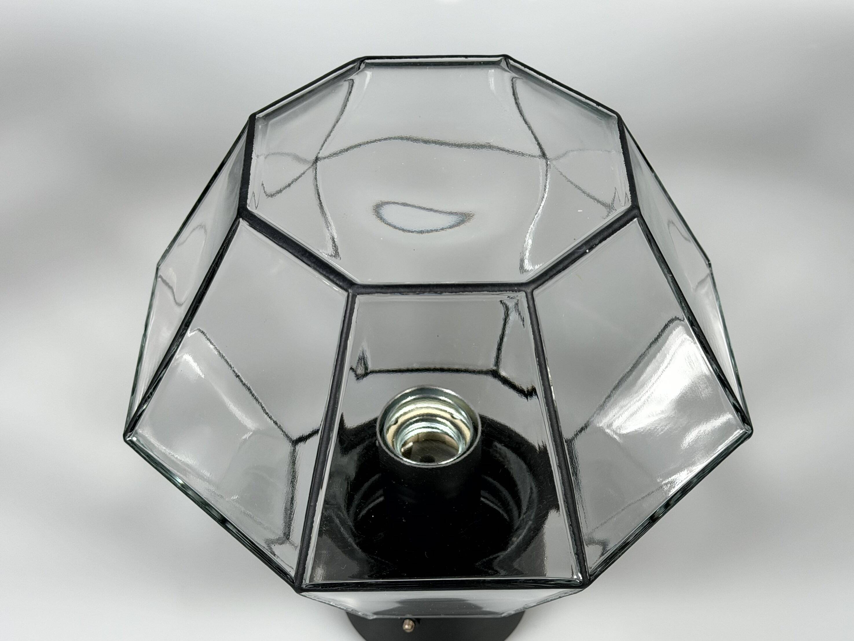 1960s 1970s Ceiling Lamp by Glashütte Limburg Germany Space Age Design