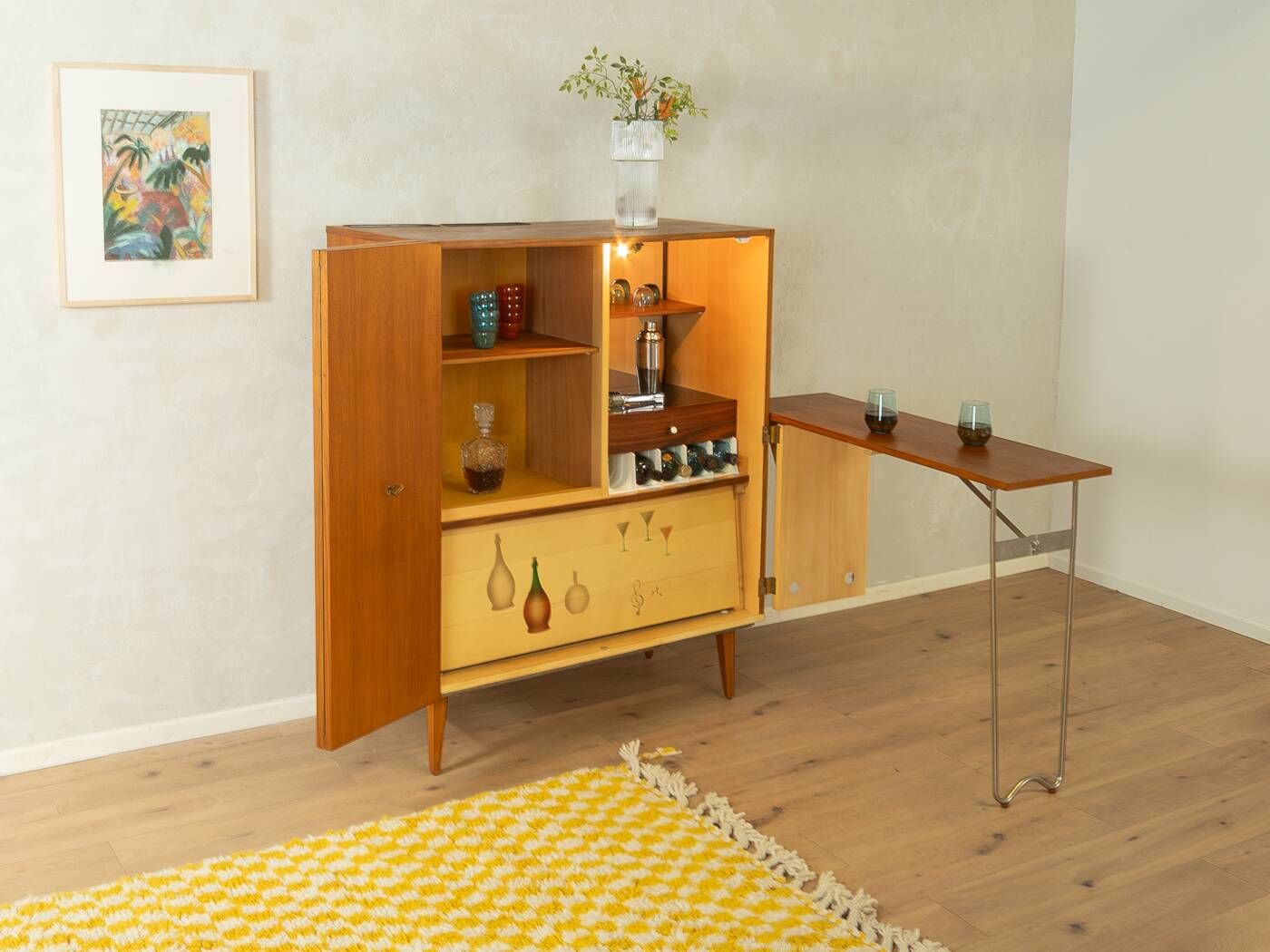 Meuble bar de style mid-century