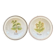 Collection de 2 plats botaniques made in Italy