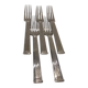 5 silver-plated table forks by Christofle, Triade pattern