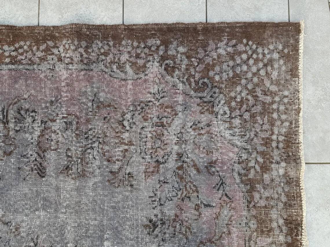 Grey Vintage Turkish Rug sku v768