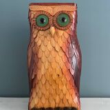Vintage umbrella stand in the shape of an owl