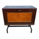 Vintage 50s tilting door storage bar cabinet