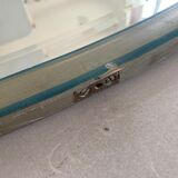 Antique beveled oval mirror