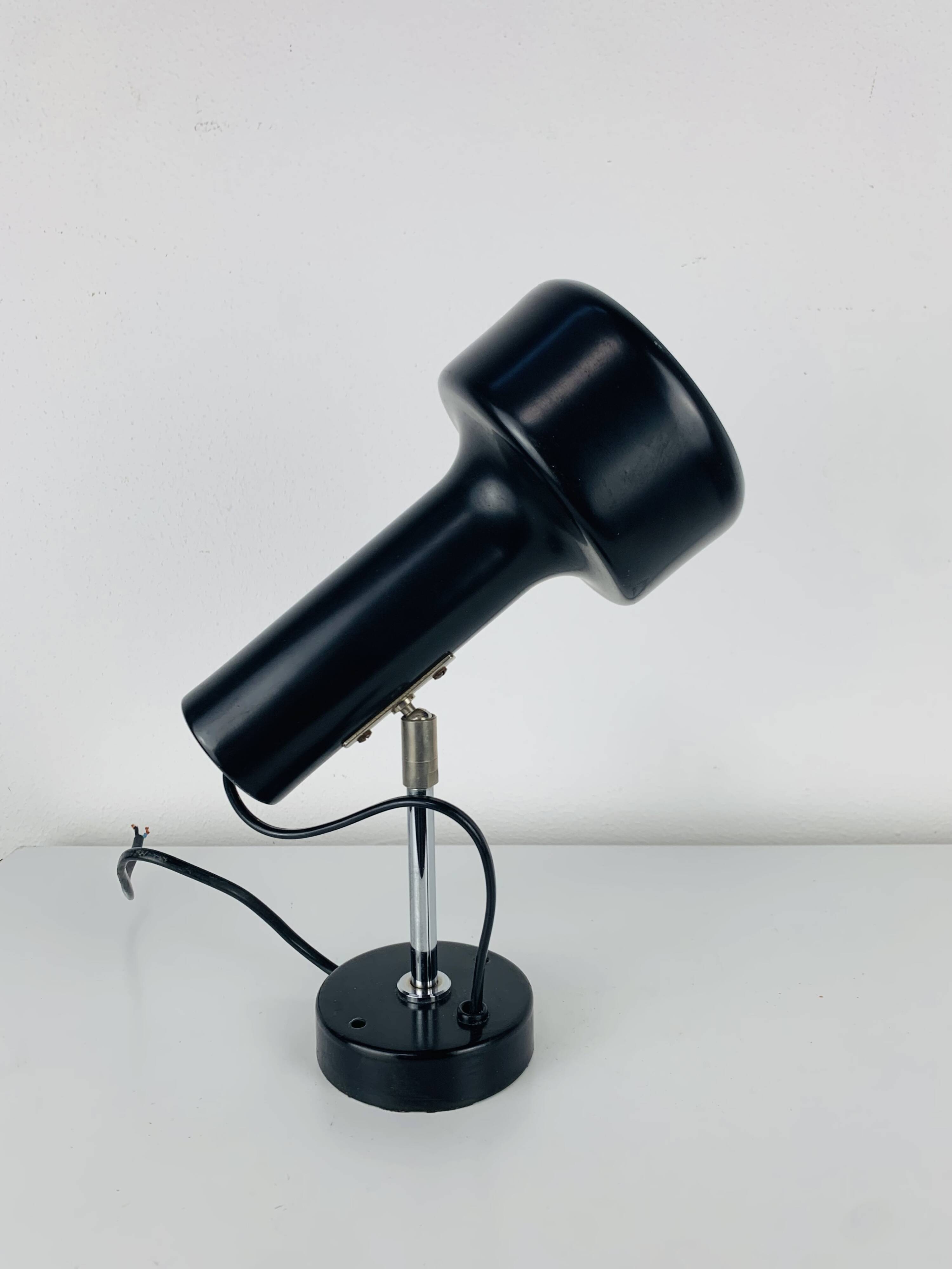 Black spot wall light from the 1960s, vintage.