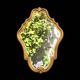 Antique Rococo wall mirror in gilded resin - H55 cm