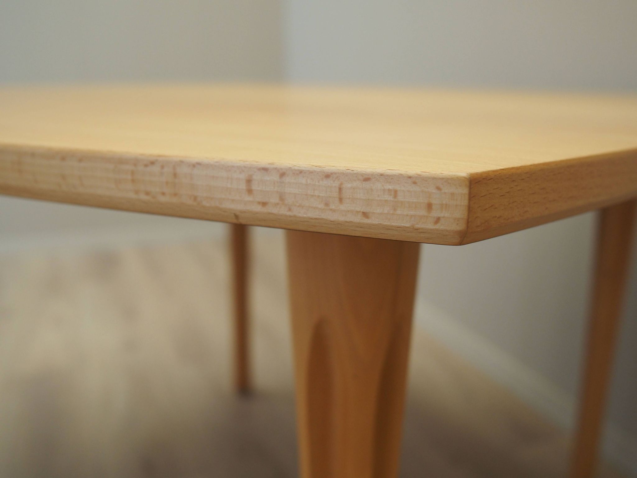 Beech table, Danish design, 1970s, designer: Takshi Okamura & Erik Marquard