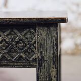 Indian carved wooden coffee table