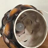 Lampe en terre cuite ajourée vintage