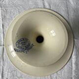 Compotier on pedestal XIXth Terre de Fer L. Chanut Paris