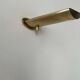 Vintage wall light with dimmer, solid brass, France 1970