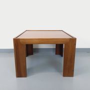Vintage Italian square coffee table by Afra and Tobia Scarpa for Cassina