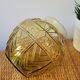 Yellow art deco ball vase