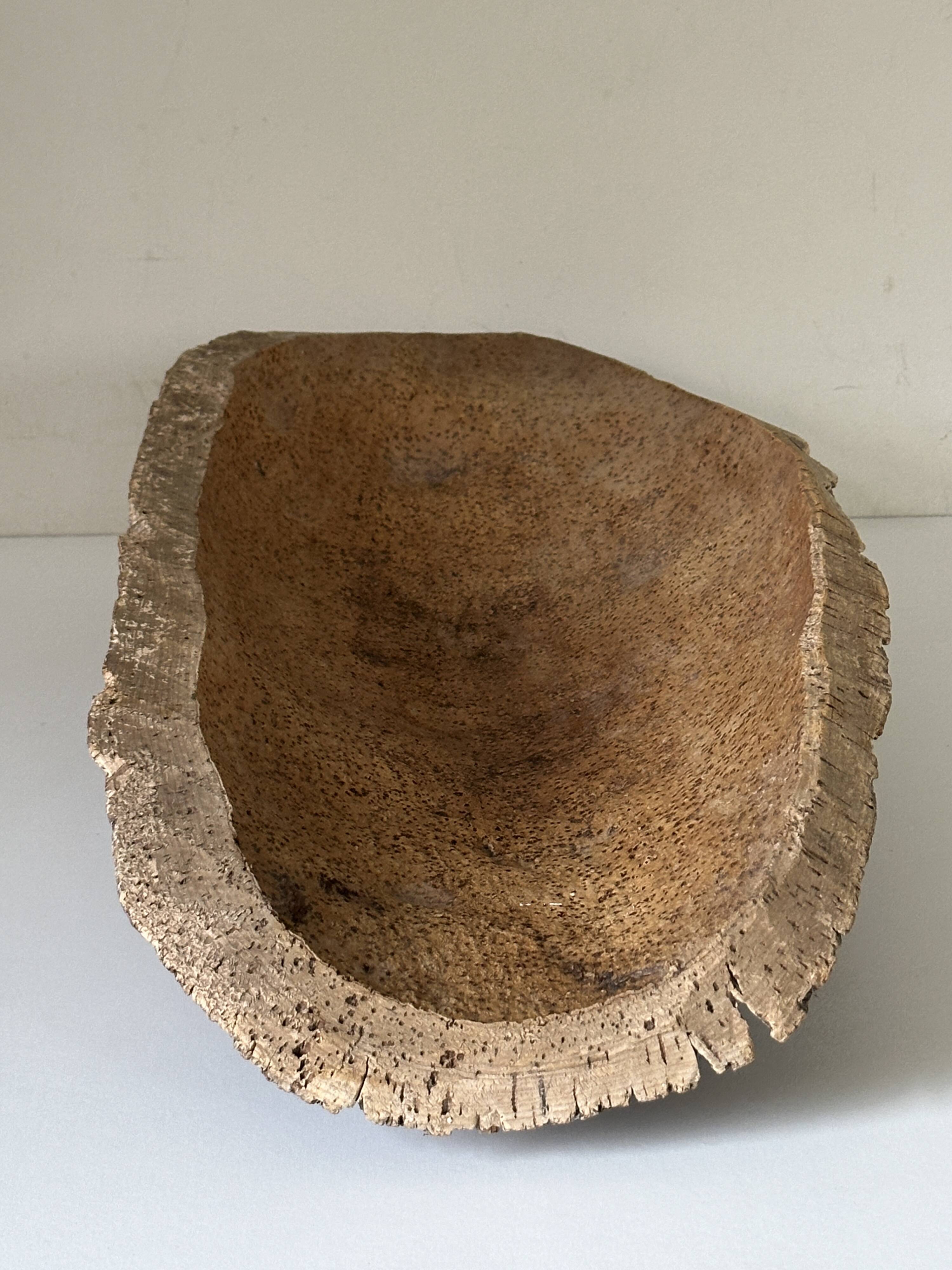 Large vintage cork centerpiece cup from the 60s