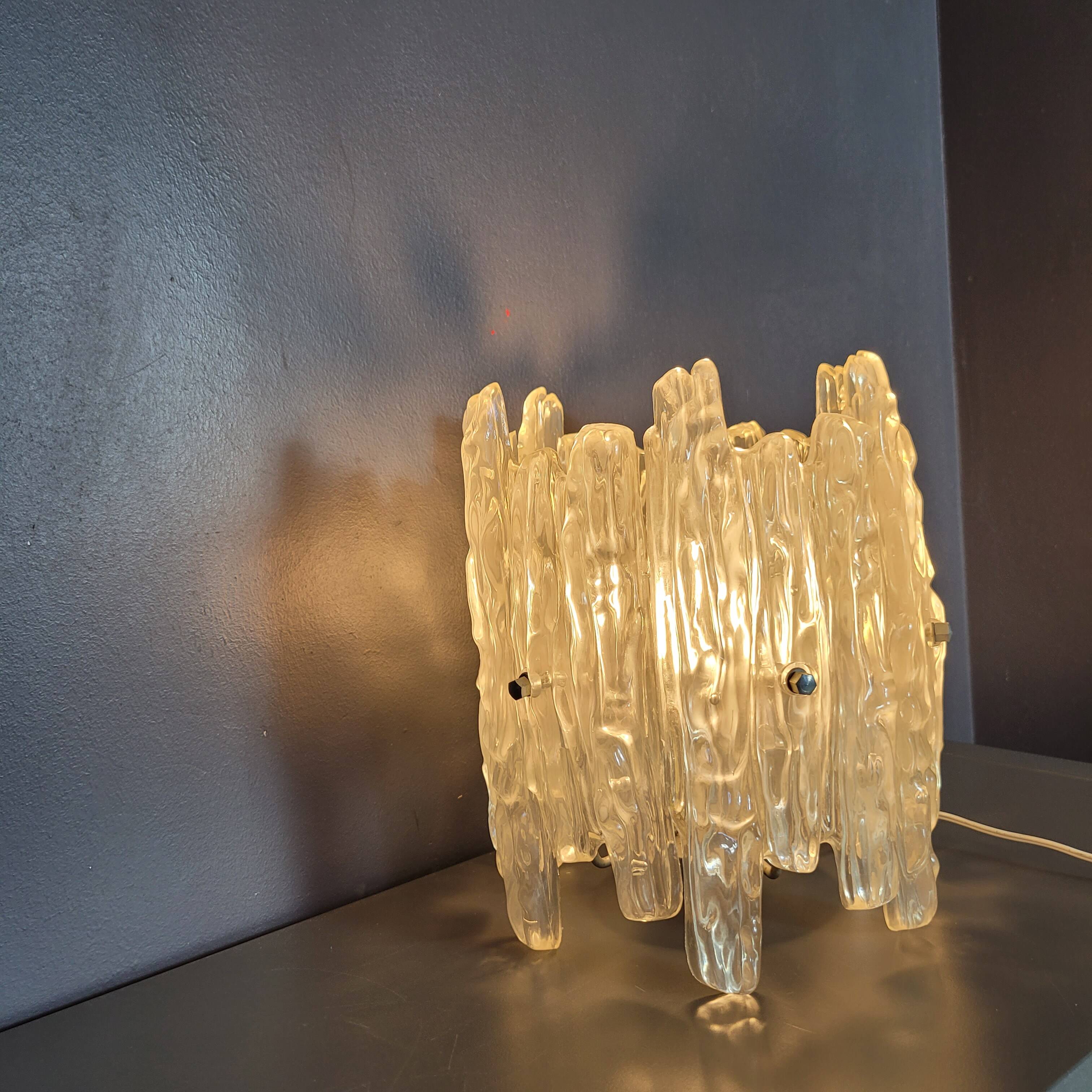 Ice Frost by JT Kalmar vintage lighting 70's