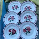 6 assiettes à dessert Sarreguemines et Digoin modèle Saverne