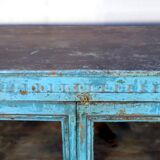 Vaisselier - Burmese teak buffet with original blue patina