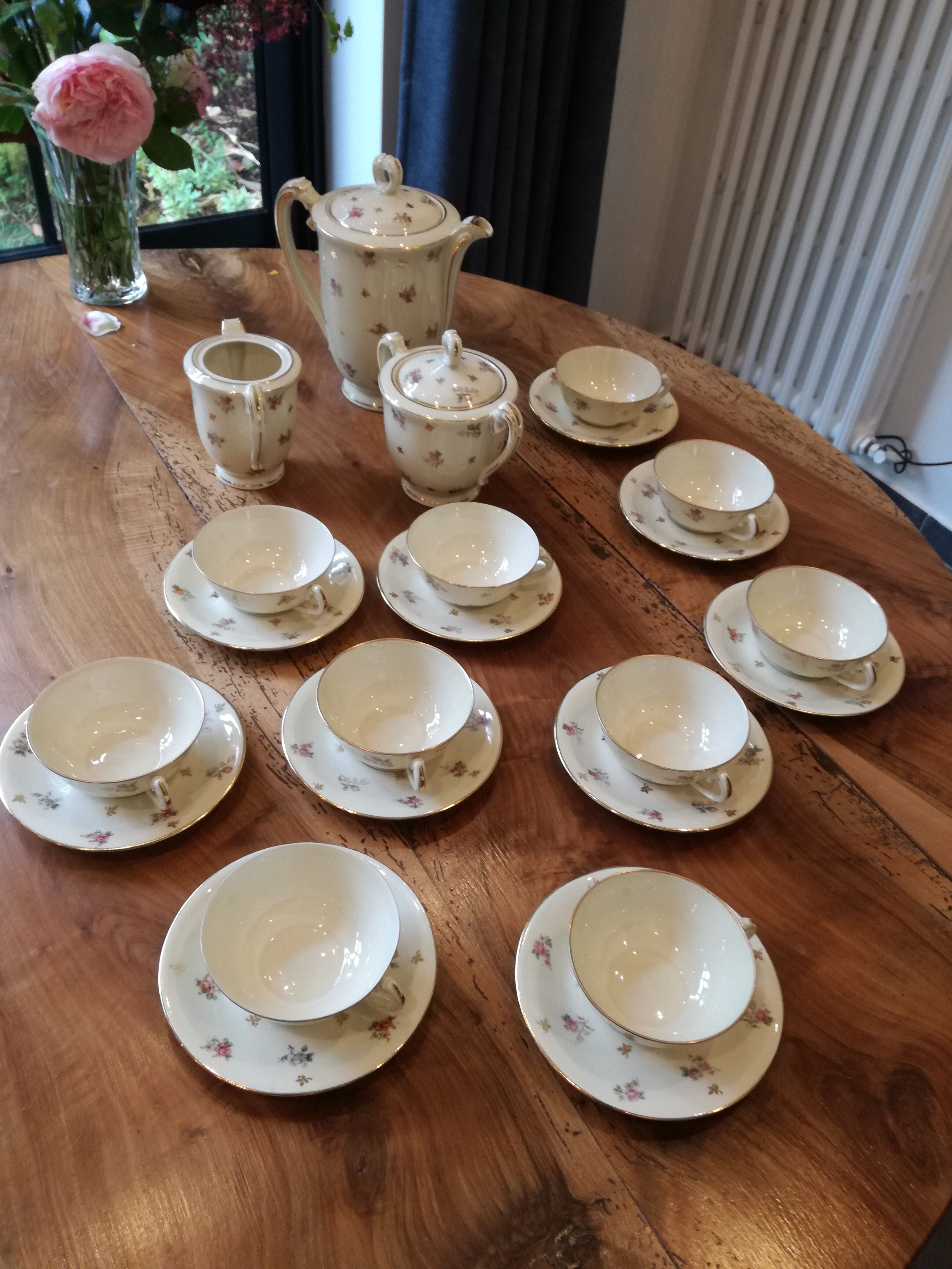 Tea service café art deco Limoges 1925