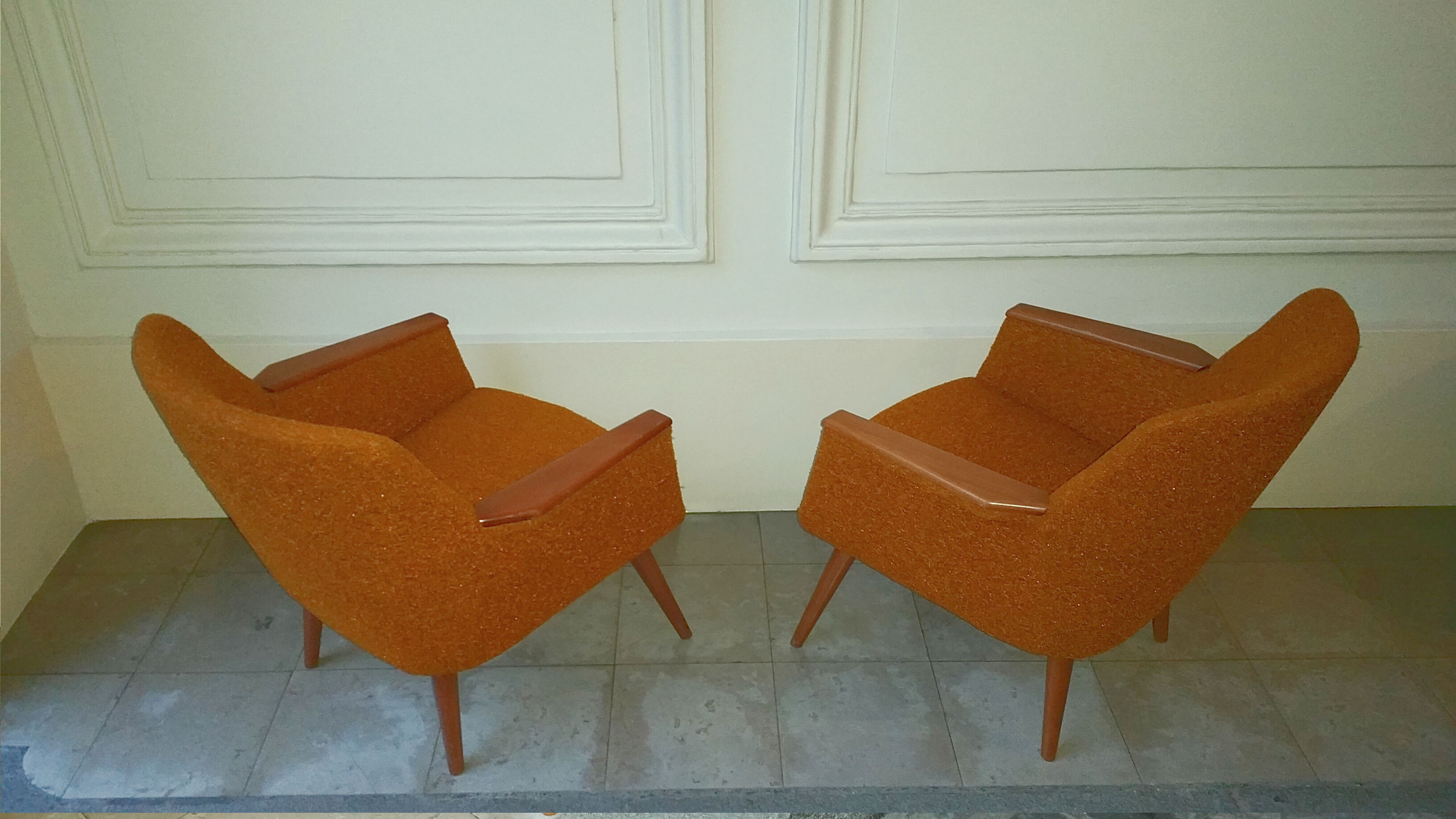 1/2 club chairs original 50s 60s