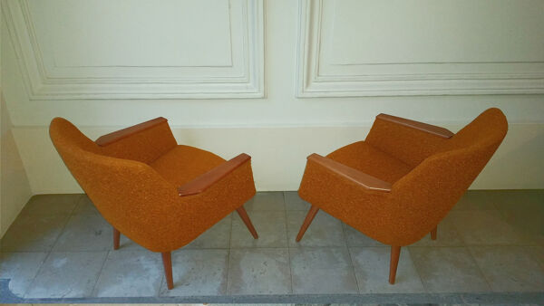 1/2 fauteuils club original années 50 60