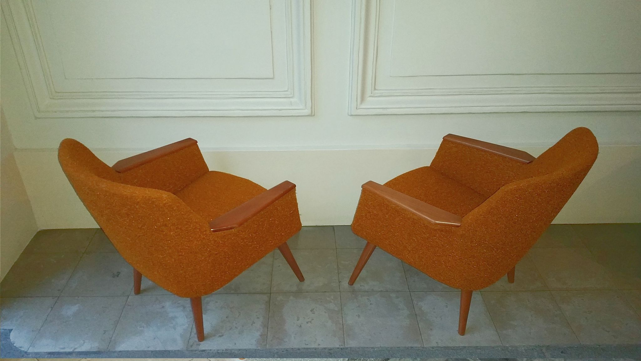 1/2 fauteuils club original années 50 60