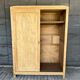 Raw wood wardrobe