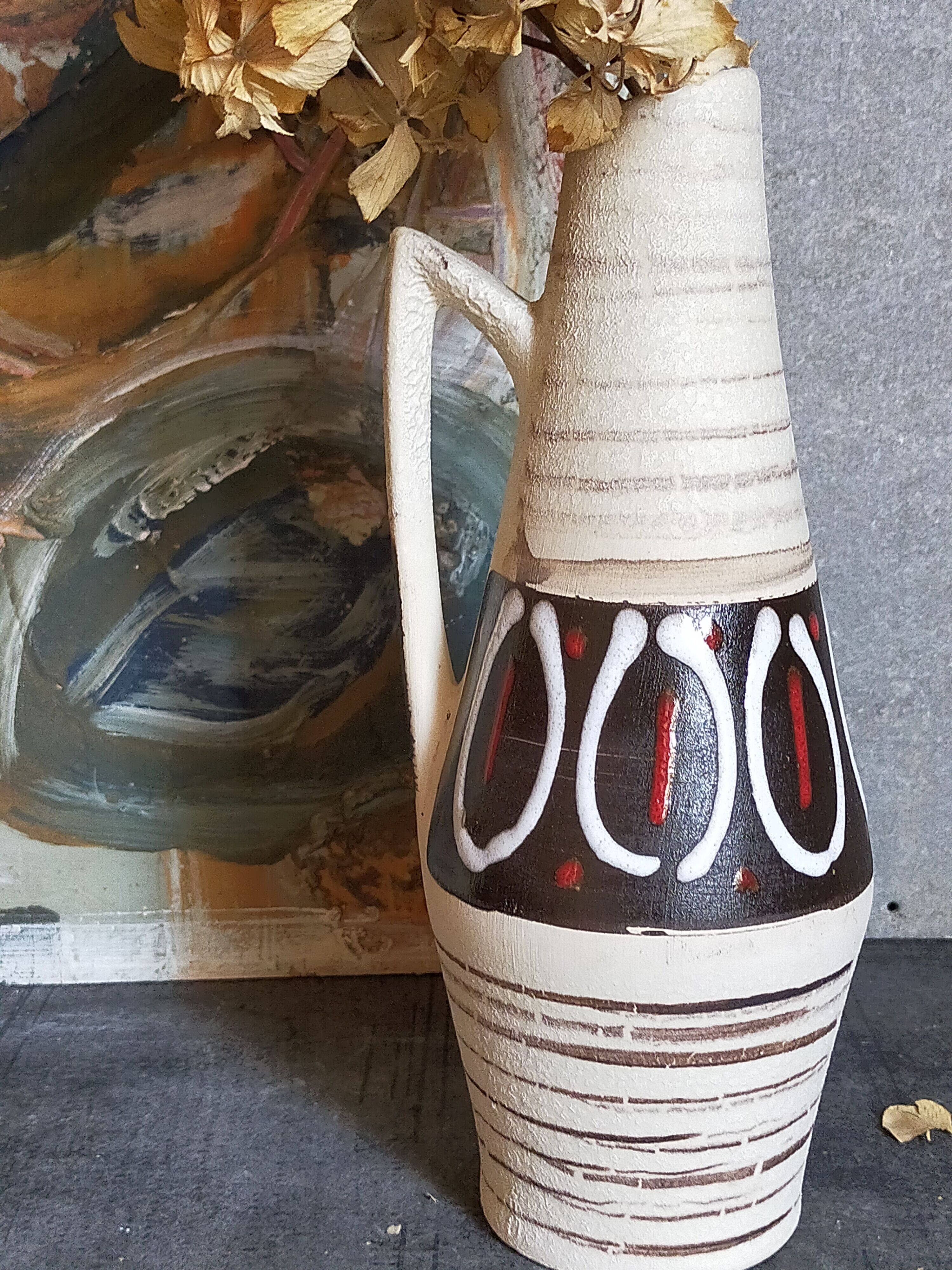 West-Germany vintage ceramic cove vase 50s