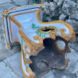 Italian ceramic garden stool