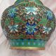 Pot covered in enamelled bronze