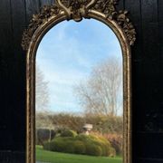 Mirror, Louis XVI Mantelpiece in Carved and Gilded Wood, 18th Century