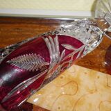 Cut crystal vase - 1960s