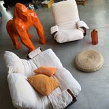 Marsala Ducaroy Ligne Roset sofa, armchair and ottoman