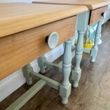 Pair of pine bedside tables