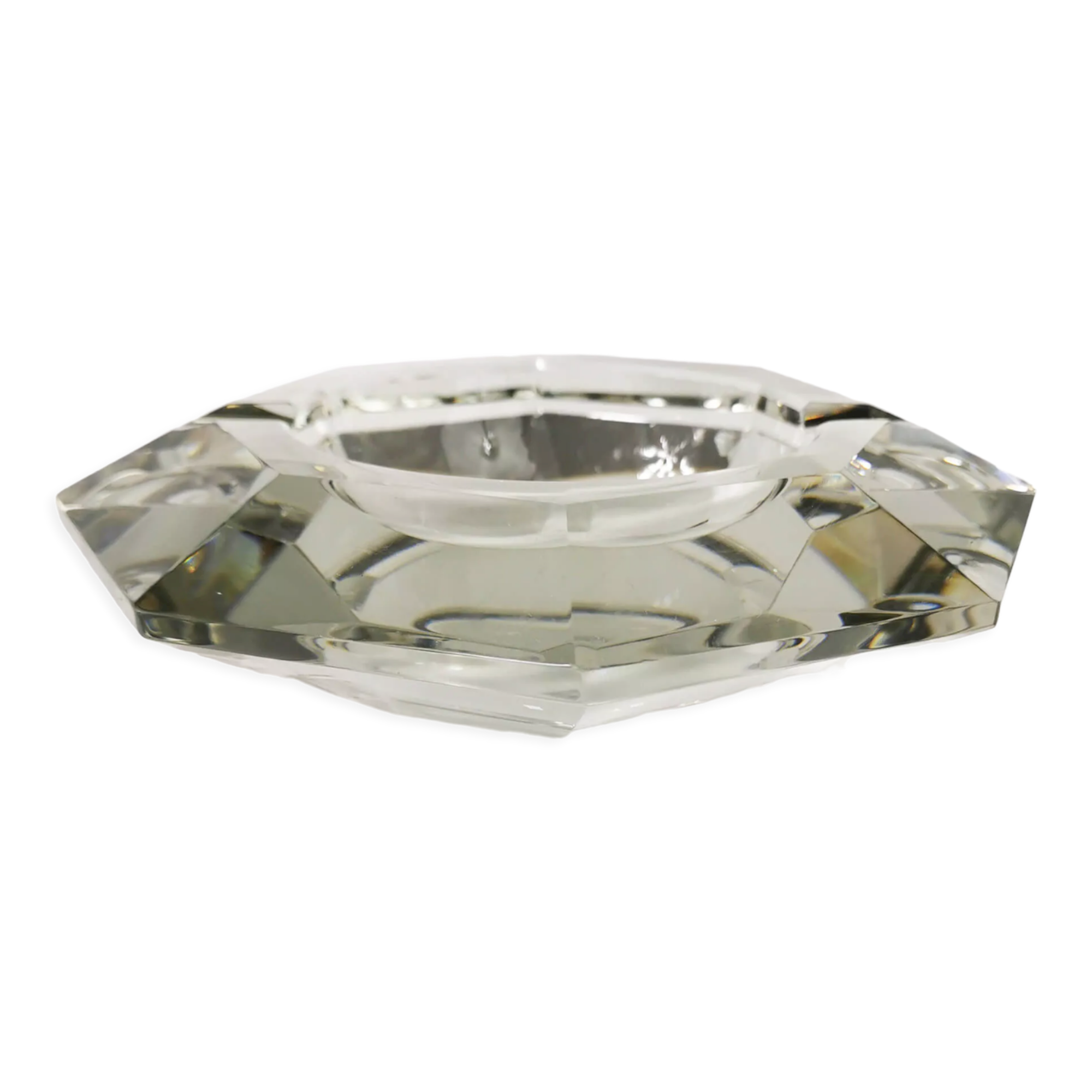 Crystal ashtray, Val Saint Lambert, Belgium, 1950s