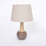 Handmade Danish Mid-Century Modern Stoneware Lamp with Graphic Pattern by Soholm