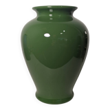 Green ceramic vase
