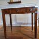 Small desk in solid wood and metal, Art Deco style