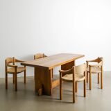 Vintage Swedish Wooden "Lovö" Dining Table by Axel Einar Hjorth, 1930s