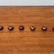 Brutalist Mid-Century Candle Holder in Bronze, 1960s, set of 6