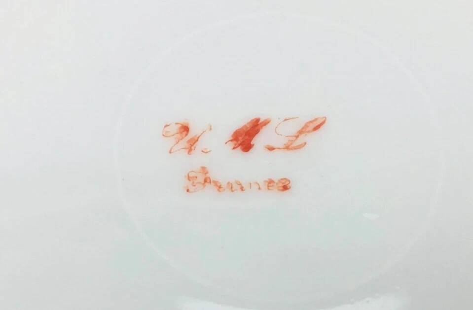 Year 1930 4 Cheese / Dessert plates U.M.L (Union Marc Larchevêque)