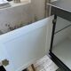 60s brutalist black sideboard